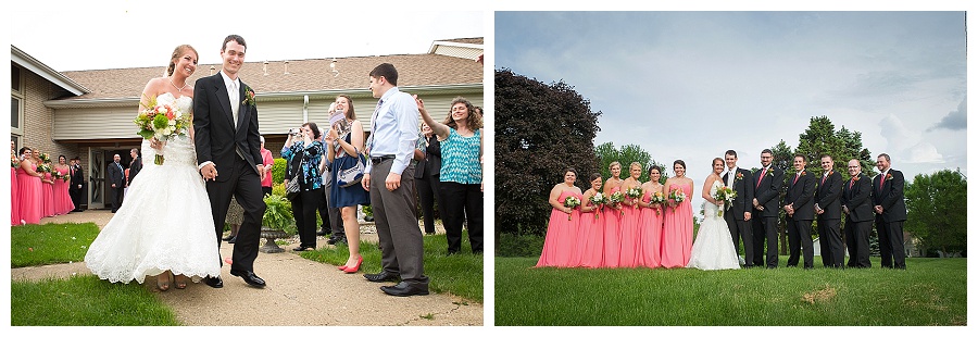 Wedding bubbles at an Illinois Wedding