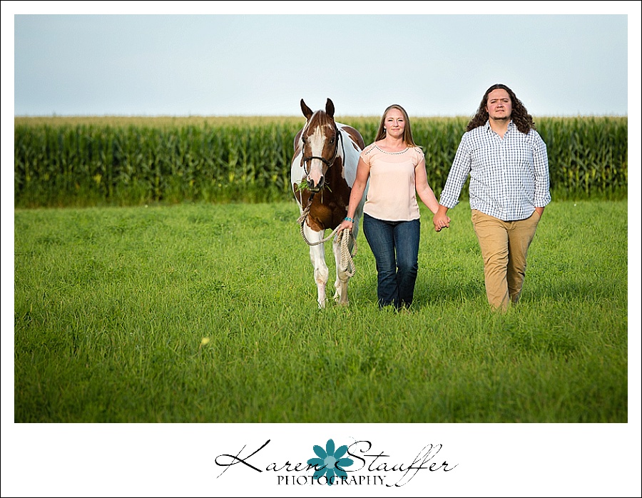 Engagement Session on a farm