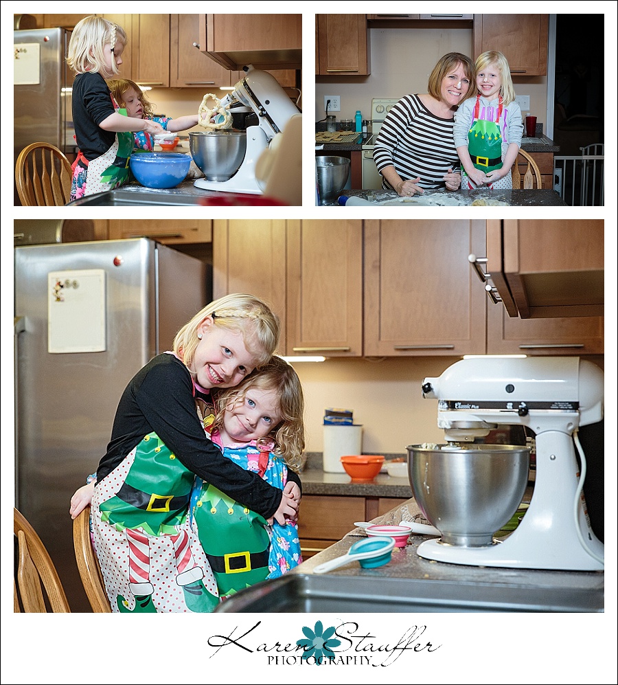 making christmas cookies