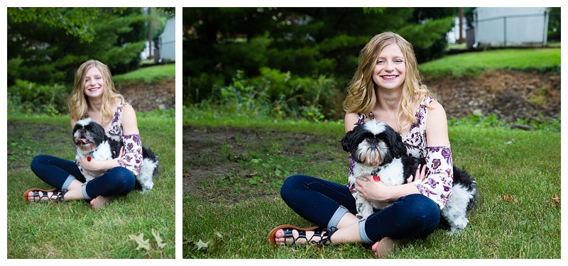 Senior Session with family pet