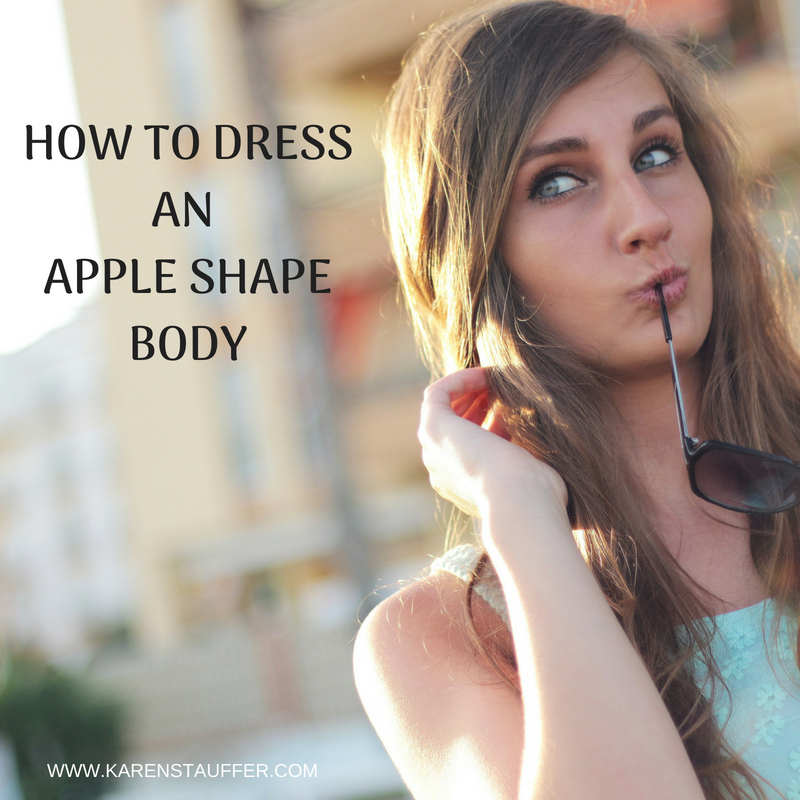 How to dress the apple shape body