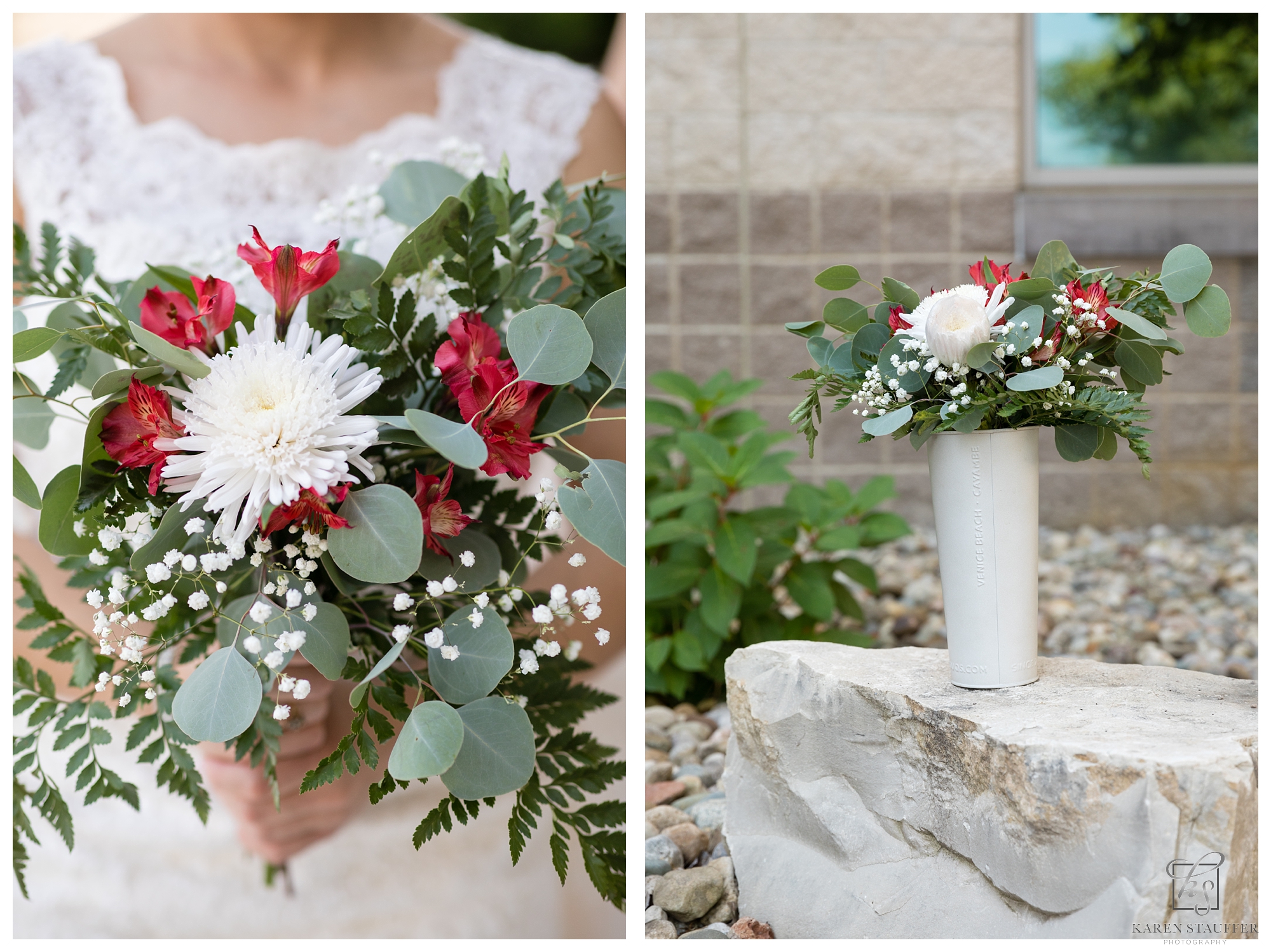 Bouquet from a wedding at Eastview Christian Church