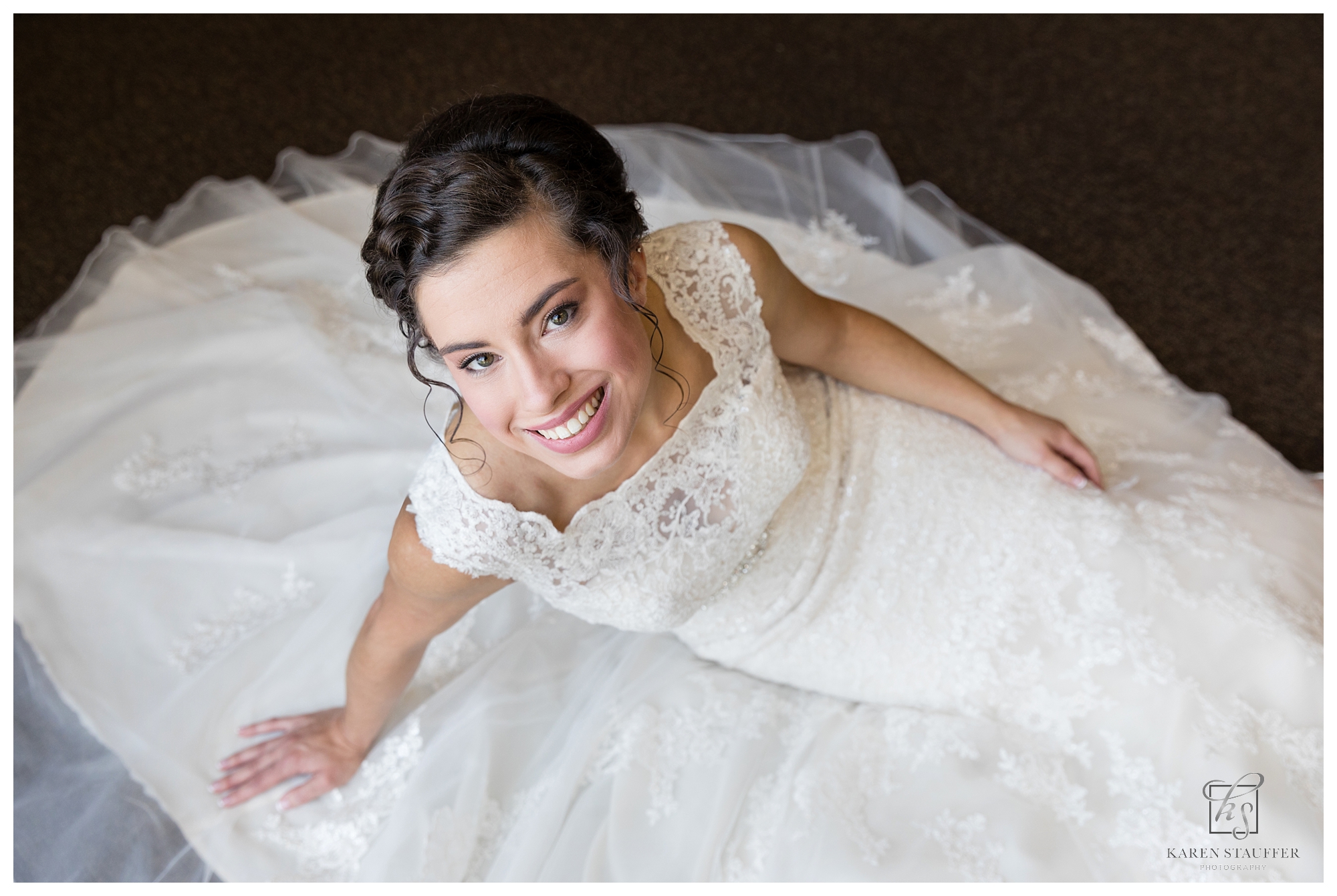 bride at Eastview Christian Church, Normal Illinois