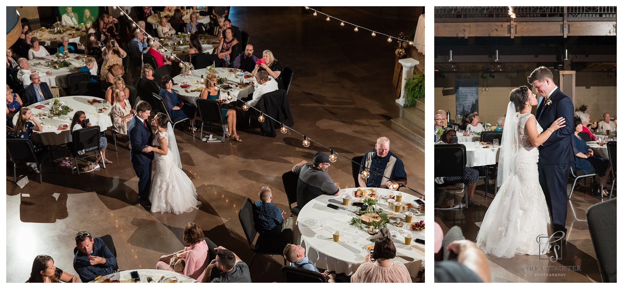 Bride and Groom first dance.  Bloomington Wedding Photographer