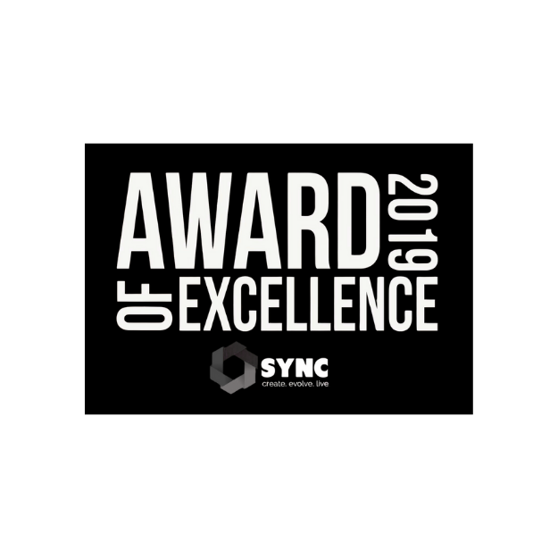 SYNC Award of Excellence 2019 badge.